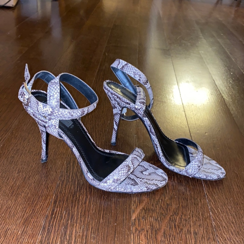 Alexander wang snake embossed leather Antonia sandal size 37